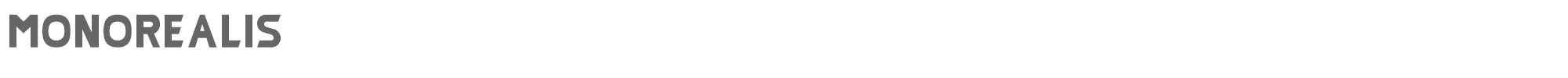 Sample characters Monorealis Font